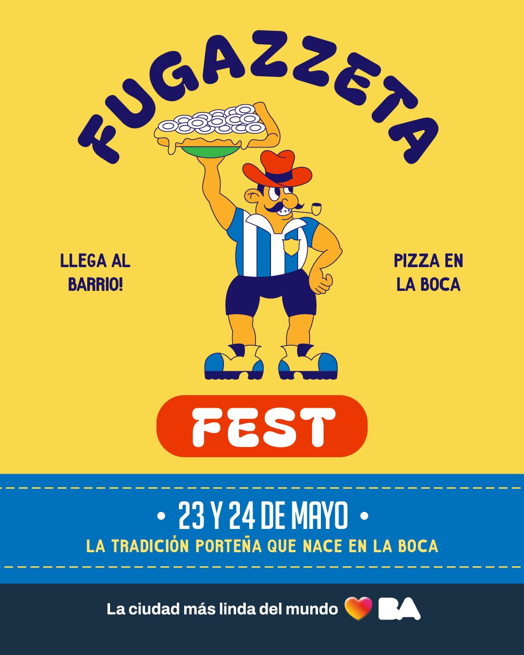Llega la fugazzeta a La Boca